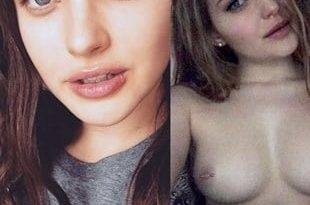 Katherine Langford Nude Topless Selfie on leakfanatic.com