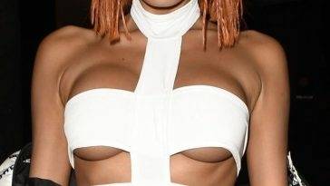 ZaraLena Jackson Shows Off Her Sexy Tits as Leeloo at the Nuage Halloween Party (20 Photos + Video) on leakfanatic.com