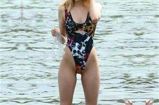 Nicola Peltz Thigh Gap And Pussy Stubble In A Thong Swimsuit on leakfanatic.com