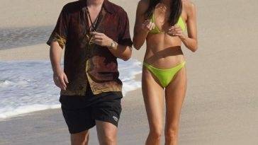 Bella Banos & Scott Disick Walk on the Beach on a Trip to St. Barts on leakfanatic.com