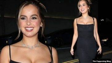 Addison Rae Stuns in a LBD For Dinner at Craig 19s on leakfanatic.com