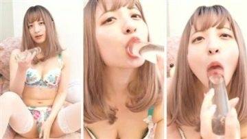 UuChan ASMR Dildo Sucking Video  on leakfanatic.com