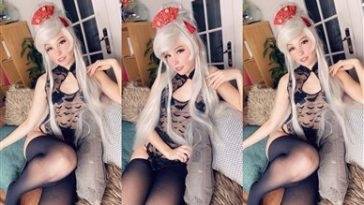 Belle Delphine Nude Onlyfans Black Bat Lingerie  on leakfanatic.com