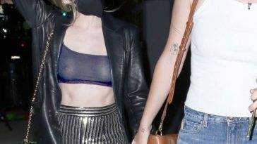 Braless Dove Cameron is Seen in a See-Through Top Leaving Valentina Cy’s Show on leakfanatic.com