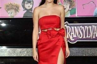 Selena Gomez Promotes Satanism In A Red Dress on leakfanatic.com