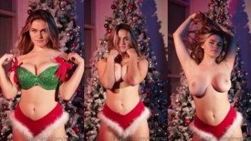 Megan Guthrie Nude Boobs Teasing in Christmas Video Leaked on leakfanatic.com