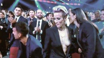 Megan Rapinoe Nude Lesbian Pics & Nip Slip at ESPY Awards on leakfanatic.com