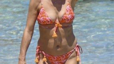 Kate Walsh Shows Off Her Fabulous Bikini Body at The Beach in Perth on leakfanatic.com