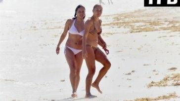 Michelle Rodriguez Shows Off Her Body While Taking a Dip with a Mystery Blonde in Mexico - Mexico on leakfanatic.com