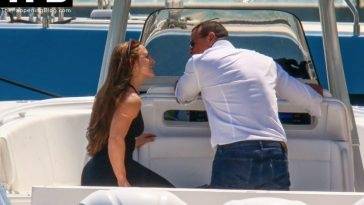 Alex Rodriguez Sips Champagne on a Yacht with a Sexy Babe on leakfanatic.com