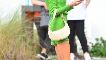 Leggy Charlotte McKinney Stands Out in Vibrant Colors Leaving the Edition Hotel in Miami - Charlotte on leakfanatic.com