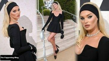 Elsa Hosk Shows Off Her Sexy Legs & Tits at the amfAR Gala Cannes 2022 in Cap d’Antibes on leakfanatic.com