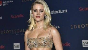 Zara Larsson Shows Off Her Nipples at the Swedish Sports Award - Sweden on leakfanatic.com