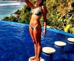 Nina Dobrev Tans In A Bikini Then Shows It Off In A Mini Dress on leakfanatic.com