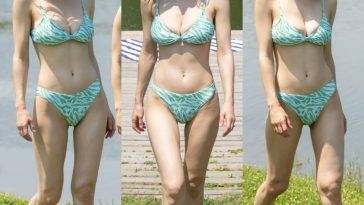 Alexandra Daddario Looks Hot in a Bikini with Her Sister in New Orleans on leakfanatic.com