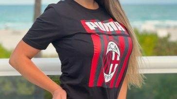 Claudia Romani Supports AC Milan in a New Sexy Shoot on leakfanatic.com