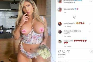 Tasha Reign Nude Cum Tits  Video on leakfanatic.com