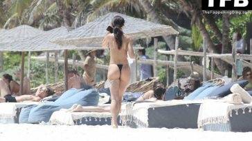 Tabitha Clifft Flaunts Her Sexy Bikini Body on the Beach in Tulum on leakfanatic.com