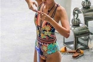 Victoria Justice Side Boob In A Low-Cut Swimsuit on leakfanatic.com