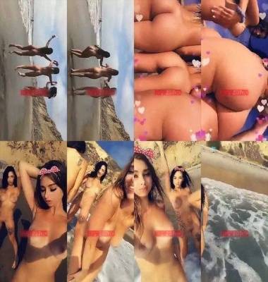 Molly Bennett naked trio girls on public beach snapchat premium 2019/03/25 on leakfanatic.com