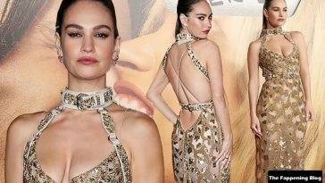 Lily James Shows Off Her Sexy Figure at the 18Pam and Tommy 19 TV Show Finale Screening in LA on leakfanatic.com