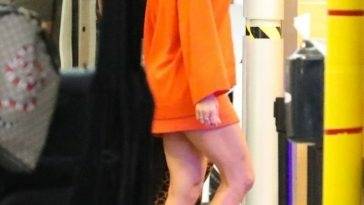 Leggy Jennifer Lopez Dons Sexy All-Orange Look on leakfanatic.com