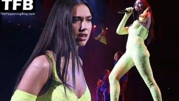 Dua Lipa Shows Off Her Sexy Body on Stage as She Performs During the Future Nostalgia Tour on leakfanatic.com