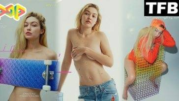 Gigi Hadid Topless & Sexy – POP Magazine on leakfanatic.com