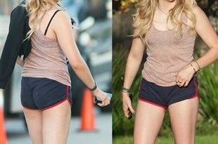 Chloe Grace Moretz Out In Dirty Booty Shorts on leakfanatic.com