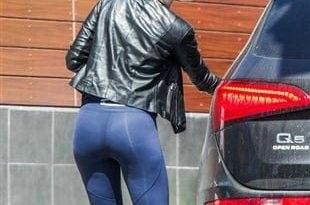 Emma Stone Out Flaunting Her Tight Ass In Spandex on leakfanatic.com