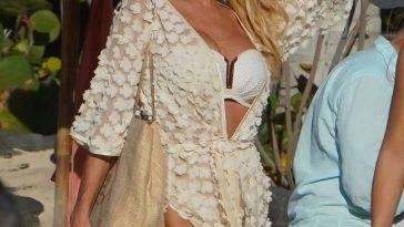 Victoria Silvstedt Enjoys Her Vacation in St Barts on leakfanatic.com