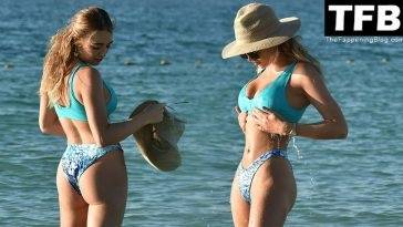 Georgia Harrison Flaunts Her Beautiful Body in a Two-Piece Bikini on the Beach in Portugal - Georgia - Portugal on leakfanatic.com