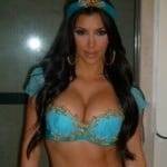 Kim Kardashian's Jasmine Halloween Costume on leakfanatic.com