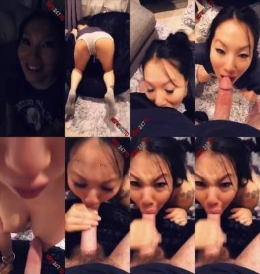 Asa Akira POV blowjob & cum on boobs snapchat premium 2020/01/29 on leakfanatic.com