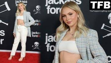 Jordyn Jones Looks Hot in a Tiny Top at the 18Jackass Forever 19 Premiere in LA on leakfanatic.com