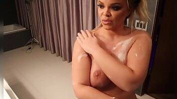 Trisha Paytas Nude Body Lotion Massage  XXX Videos  on leakfanatic.com