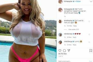 Trisha Paytas Nude Deep Throat Blowjob Cum Facial  Video on leakfanatic.com