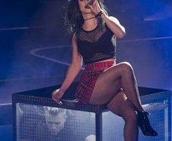 Katy Perry Performs In Fishnet Naughty Schoolgirl Outfit on leakfanatic.com