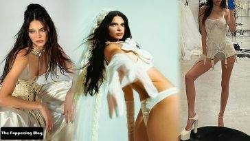 Kendall Jenner Flaunts Her Sexy Ass in Thong Panties on leakfanatic.com