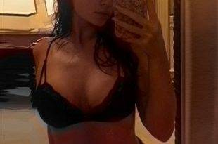 Kylie Jenner Black Lace Bra Selfies on leakfanatic.com