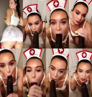 Lana Rhoades sexy nurse bbc dildo blowjob snapchat premium 2018/11/27 on leakfanatic.com