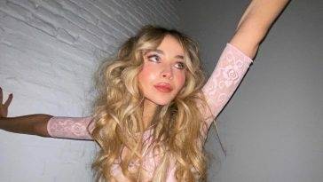 Sabrina Carpenter Looks Sexy in Pink on leakfanatic.com