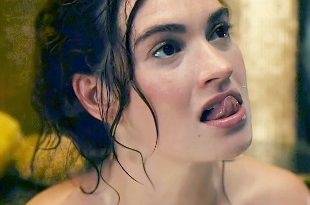 Lily James Nude Scene From "The Pursuit of Love" on leakfanatic.com