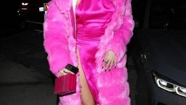 Nicole Williams English Rocks All Pink For Dinner in Santa Monica - Britain on leakfanatic.com