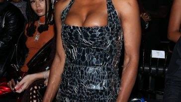 Patina Miller Flashes Her Tits During NYFW on leakfanatic.com
