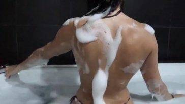Christina Khalil Topless Bath Time Sexy Video on leakfanatic.com