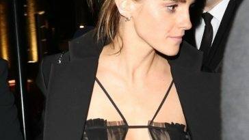 Emma Watson Heads Home After Partying with Friends at Pre-BAFTA Party on leakfanatic.com