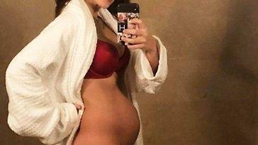 Hilaria Baldwin Thomas Nude Pantyless Selfie — Pregnant Pics With Children & Breast Feeding on leakfanatic.com