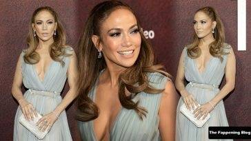 Jennifer Lopez Flaunts Her Deep Cleavage at the Premiere of 18The Tender Bar 19 in LA on leakfanatic.com