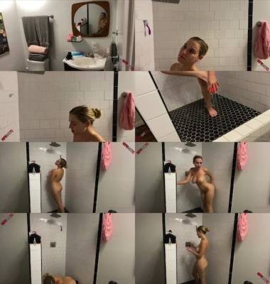 Blake Blossom - dildo masturbation in shower on leakfanatic.com